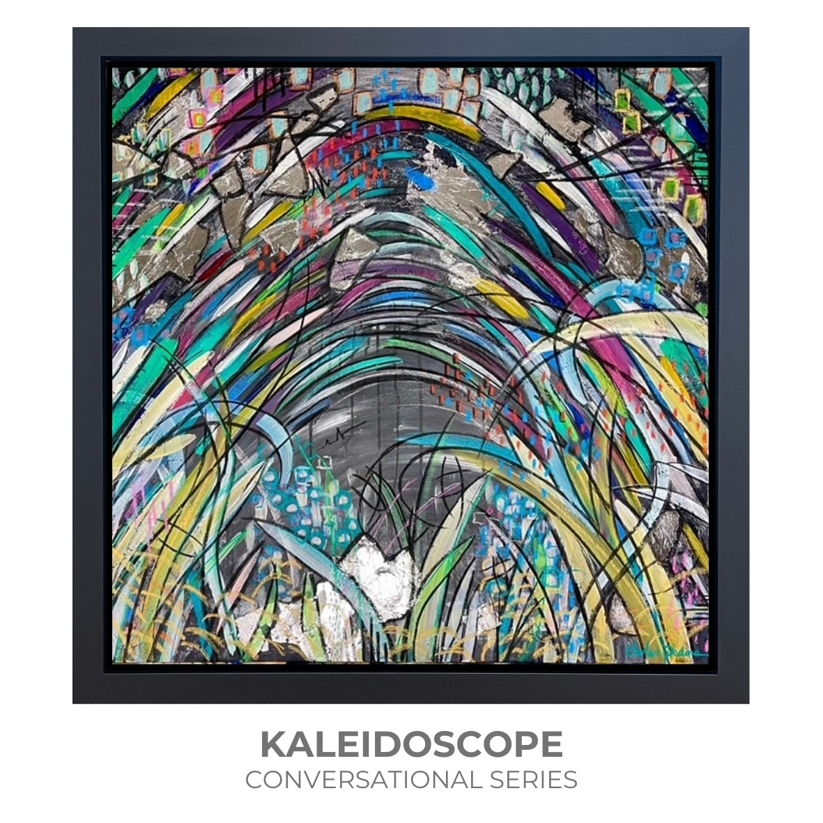 KALEIDOSCOPE ORIGINAL ABSTRACT WORK BY ARTIST CHARLES PEDONE