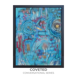 "‘Coveted’ – Luxury Abstract Art by Charles Pedone | Elegant and Timeless Masterpiece with Gold Infusions | Exclusive Artwork for High-End Interiors & Discerning Collectors | Bespoke Commissions Available | Discover More at www.pedoneart.com"